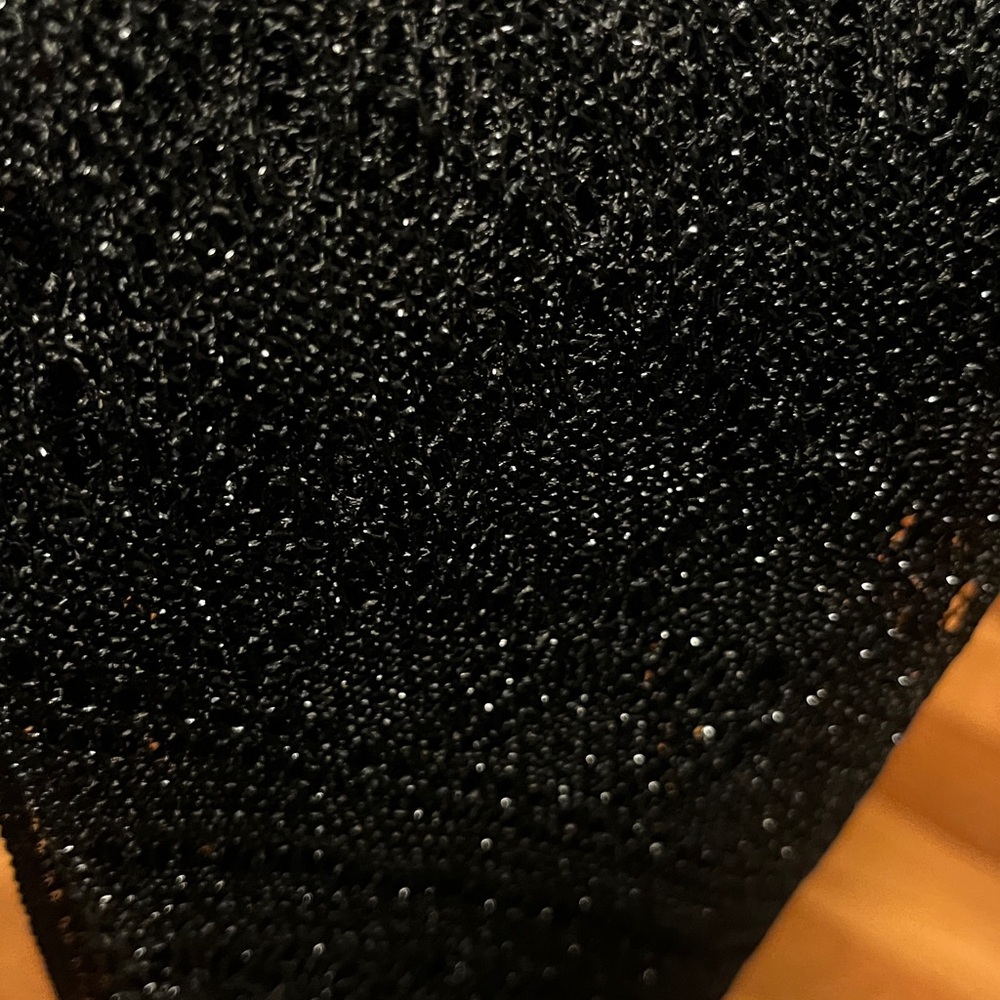 Elegant Black Lace Fringe Wrap with a little sparkle - Picture 5 of 5